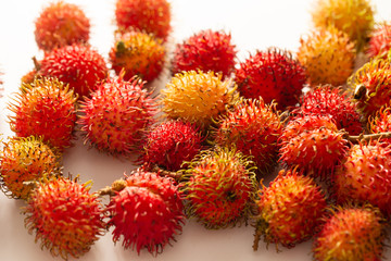 Rambutan, tropical Southeast Asian fruit