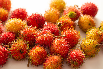Rambutan, tropical Southeast Asian fruit