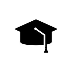 graduation hat icon vector