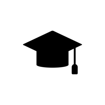 graduation hat icon vector