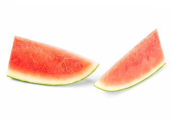 Fresh watermelon isolated on white background.