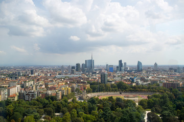 Milan seen from above