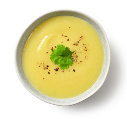 bowl of vegetable cream soup