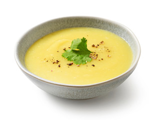bowl of vegetable cream soup