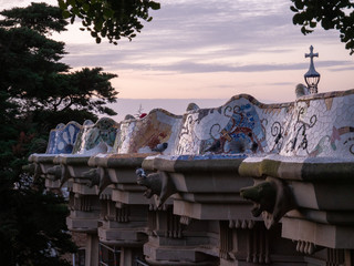 Artwork on Benches at Parc Guell