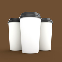 coffee cup mockup rendering  realistic