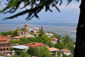 Fototapeta na wymiar Georgia: Signagi/Sighnaghi - Tourist city in Kakheti