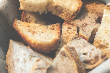 Vintage photo of a bread basket