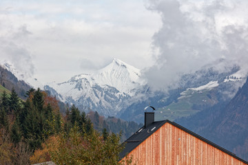Rothorn from village St. Gerold