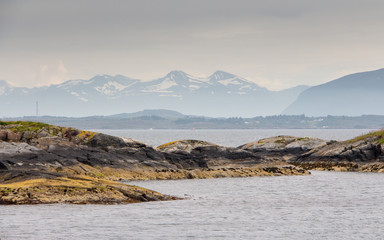 Norwegian sea landscape in Norway