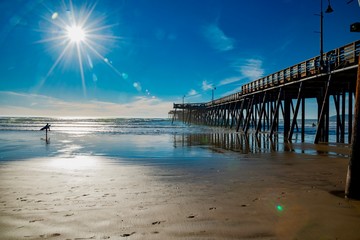 Obraz premium town of Pismo Beach on the Pacific coast of California