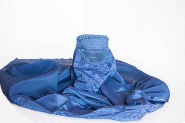 Burqa, traditional women's clothing from Afghanistan and Pakistan