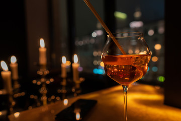  cocktail and telephone at the bar