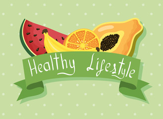 healthy lifestyle lettering and products