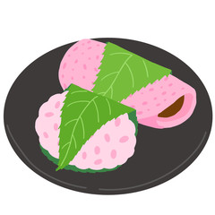 桜餅　道明寺と長命寺　和菓子