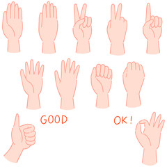 ハンドサイン　線あり