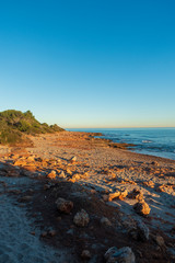 The coast of the renega a clear summer day