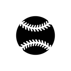 Baseball icon trendy flat design