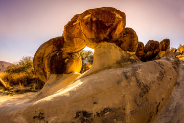 Old trovant -Spectacular rock formations,natural formed living and growing stones,Ulmet, Buzau...