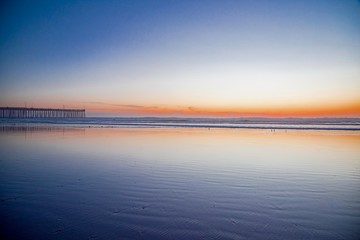 sunset of Pismo Beach California