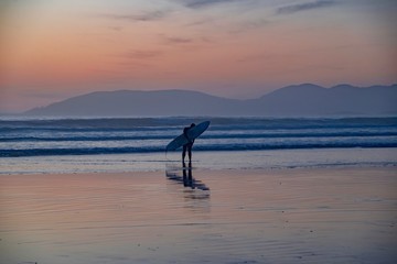 Fototapeta na wymiar sunset of Pismo Beach California