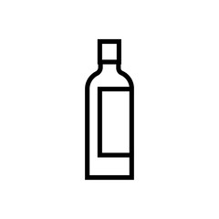 wine bottle drink line style icon