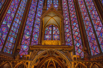 Fototapeta premium Sainte Chapelle, ile de la cite, Paris, France.