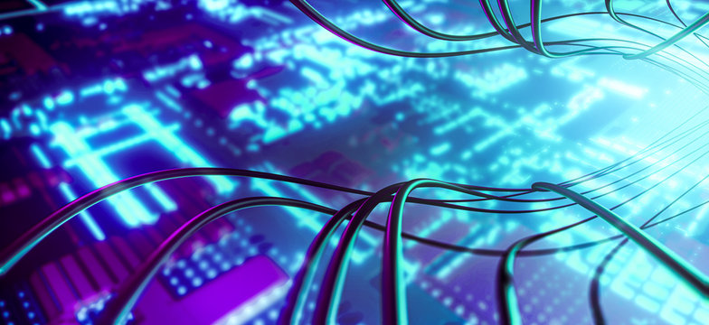 High-Tech Kabel Hintergrund
