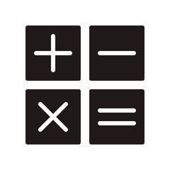 Fototapeta premium Calculator icon in trendy flat style design. Vector graphic illustration. Suitable for website design, logo, app, and ui. EPS 10.