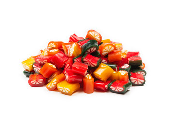 Citrus colorful candies. Jelly sweets,