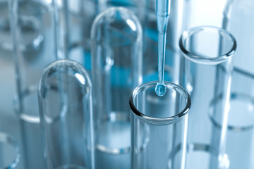 Experimental apparatus with an empty laboratory,white background,3d rendering.