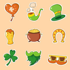 Saint Patrick s Day set. Vector Illustration