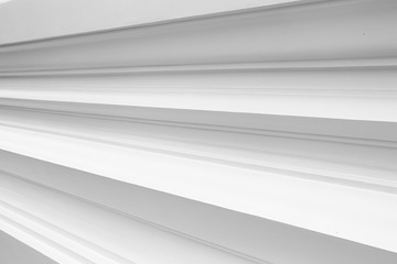 Obraz premium Abstract 3D horizontal White bright wallpaper ,Cement wall space for background texture closeup.