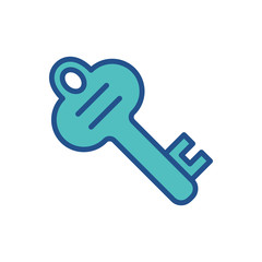 house key icon collection, trendy style