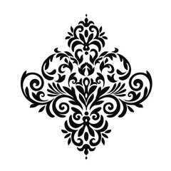 Oriental vector damask patterns for greeting cards and wedding invitations.