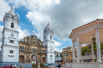 Fototapeta premium Panama / Panama. 04.24.2013.The Primada Cathedral Basilica Santa María la Antigua in Panama is a Catholic temple