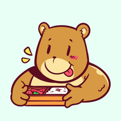 Bear bento mascot