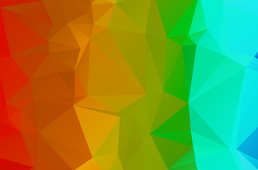 Gradient Green vector shining triangular layout. Glitter abstract illustration