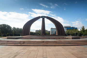 Victory square in capital of Kyrgyzstan, Bishkek