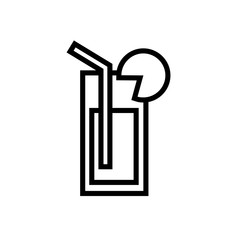 fresh martini cocktail drink line style