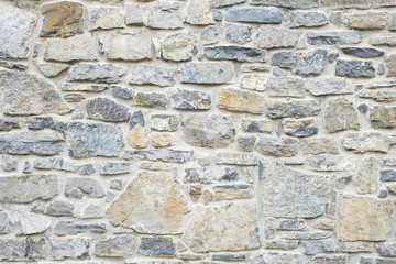 A limestone wall in different neutral tones