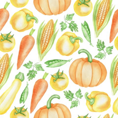 Pattern of yellow vegetables