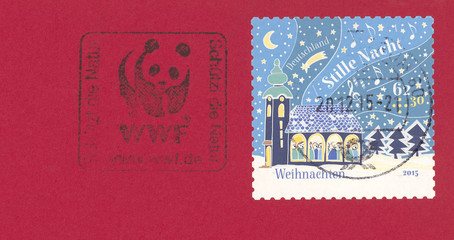 Briefmarke stamp Deutschland Germany gestempelt used frankiert Weihnachten Christmas carol...