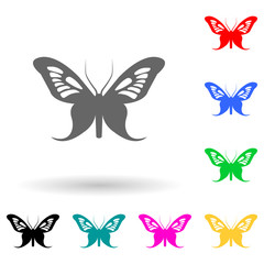 Fototapeta na wymiar butterfly multi color style icon. Simple glyph, flat vector of insect icons for ui and ux, website or mobile application