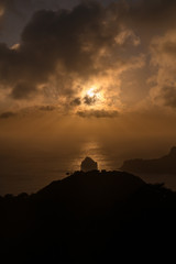 Fototapeta premium 小笠原 中央山山頂から見た夕焼け空
