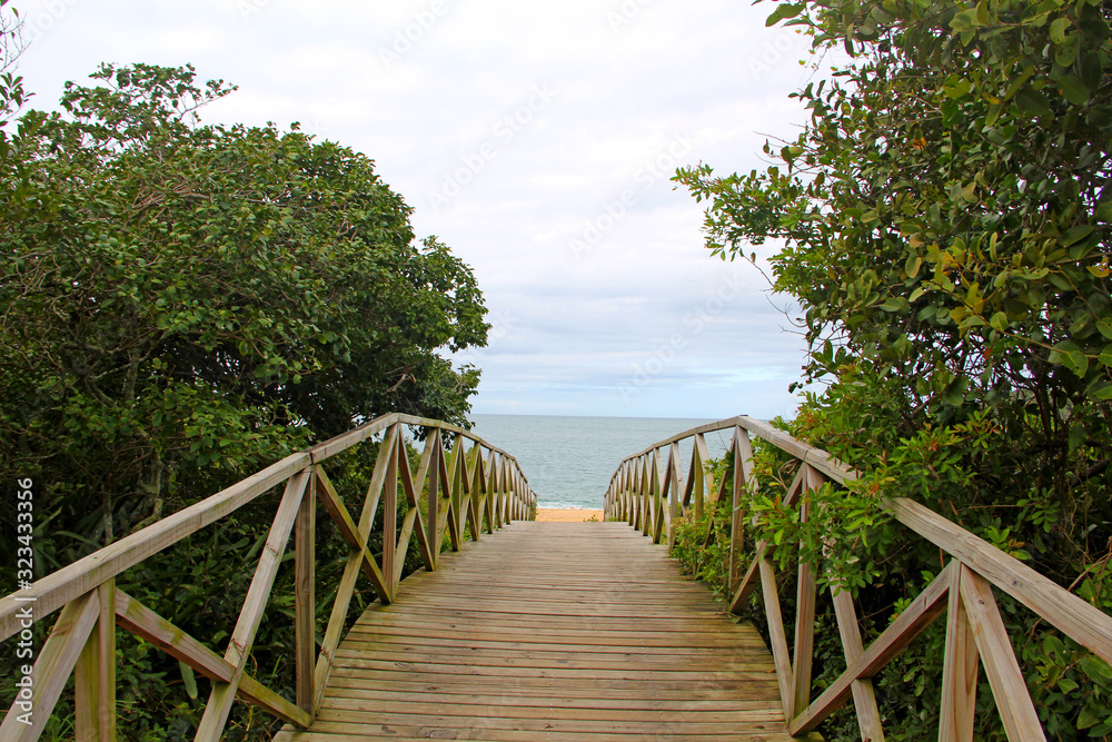 Sticker walkway to the beach