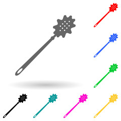 spoon for spaghetti multi color style icon. Simple glyph, flat vector of kitchen tools icons for ui and ux, website or mobile application