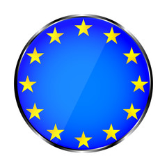 Magnificent design of a round icon in the concept of the European Union