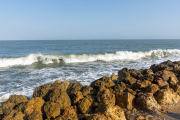 sea and rocks cartagena colombia