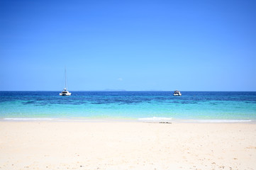 Fototapeta na wymiar the beach tropical andaman, phuket, thailand on sandy shore. Beautiful Summer holiday